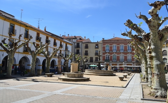 Een mooi plein in Ciudad-Rodrigo