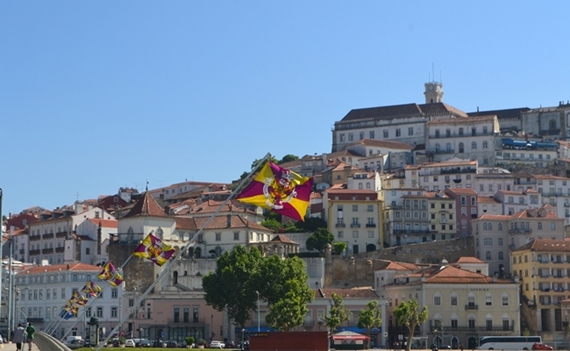 zicht op Coimbra